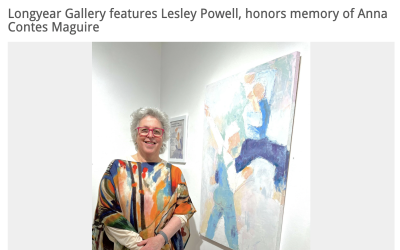 Press from the Reporter (Catskills Today) about my solo art show Interpretaions
